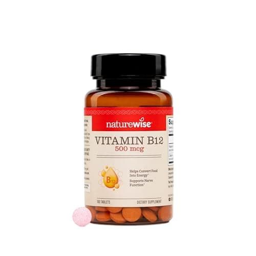 NatureWise Vitamin B12 500 mcg - B12 Supplement for Energy +…