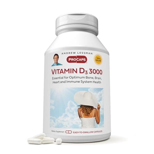 ANDREW LESSMAN Vitamin D3 3000 IU 180 Capsules - High Potency