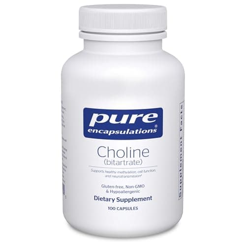 Pure Encapsulations Choline (Bitartrate) - 275 mg Choline…
