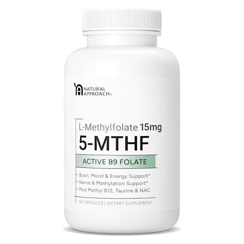 L-Methylfolate 15mg | 5-MTHF (Active B9) with Methyl B12