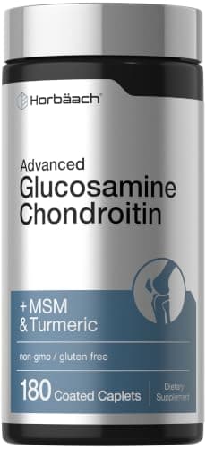 Horbäach Glucosamine Chondroitin | Plus MSM & Turmeric | 180…