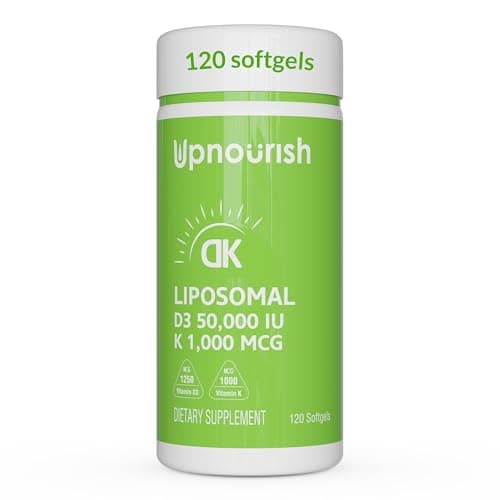 UpNourish Liposomal Vitamin D3 50000 IU (Vitamina D3 de 50000)…
