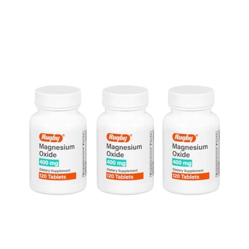 Rugby Magnesium Oxide 400 mg Tablets - Dietary Supplement…
