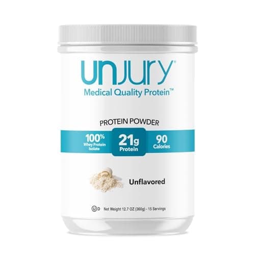 Unjury Unflavored Protein Powder | 21g 100% Whey Isolate…