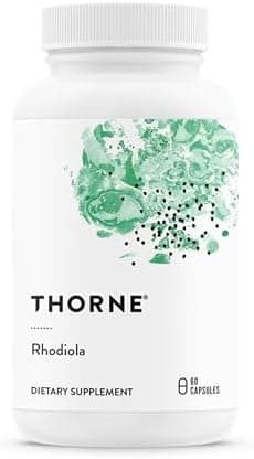Thorne Rhodiola, 100 mg Rhodiola Rosea Extract, 60 Capsules