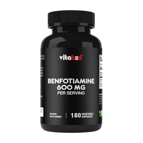 Vitabod Benfotiamine 600mg – 180 Vegetarian Capsules…