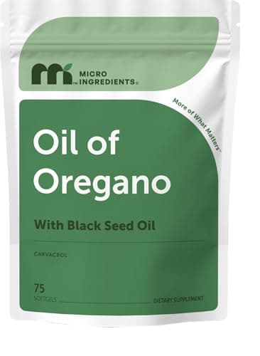 Micro Ingredients Oil of Oregano with Black Seed Oil