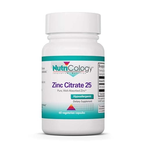 NutriCology Zinc Citrate - Delivers 25 mg Zinc Citrate…
