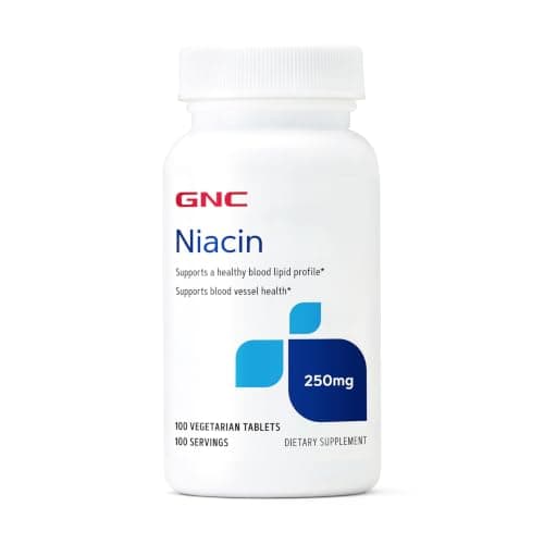 GNC Niacin 250mg, Supports Blood Vessel Health, 100 Vegetarian…