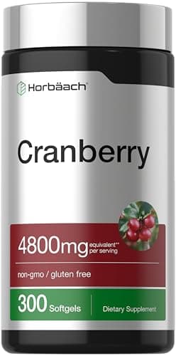 Horbäach Cranberry Pills | 300 Softgels | Non-GMO
