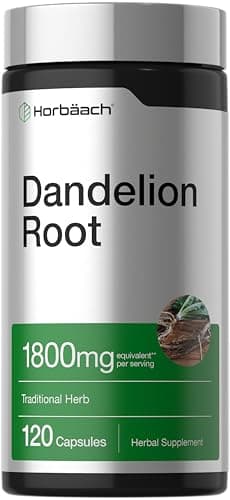 Horbäach Dandelion Root Supplement | 120 Capsules | Non-GMO