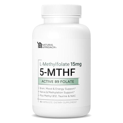 L-Methylfolate 15mg | 5-MTHF (Active B9) with Methyl B12