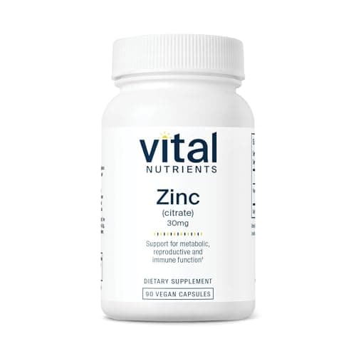 Vital Nutrients Zinc Citrate 30mg - Easily Absorbed Immune…
