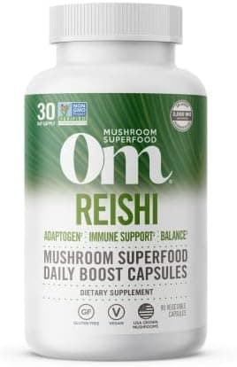 OM MUSHROOM SUPERFOOD Reishi Mushroom Capsules Superfood…