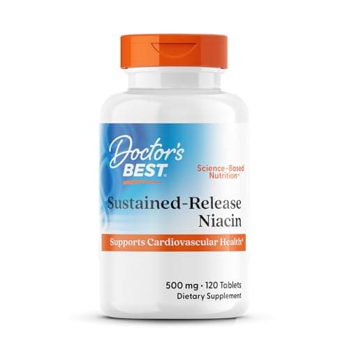 Doctor's Best Niacin 500 mg Extended Release Supplement…