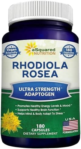 aSquared Nutrition Rhodiola Rosea Supplement 1000mg - 180…