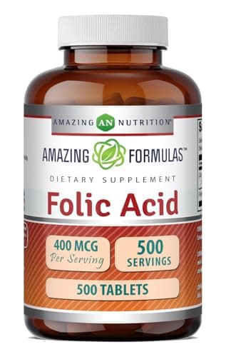 Amazing Formulas Folic Acid (Vitamin B9) 400 mcg | Tablets…