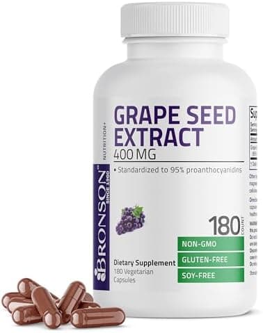 Bronson Grape Seed Extract 400 mg - Antioxidant & Immune…