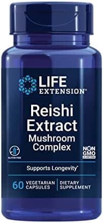 Life Extension Reishi Extract Mushroom Complex, 60 Capsules