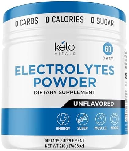 RAW Unflavored Electrolyte Powder Sugar Free - 60 Servings