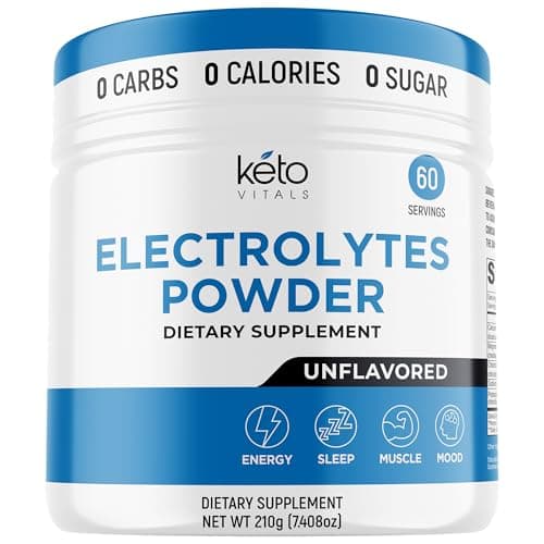 RAW Unflavored Electrolyte Powder Sugar Free - 60 Servings