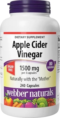 Webber Naturals Apple Cider Vinegar Capsules 1500mg