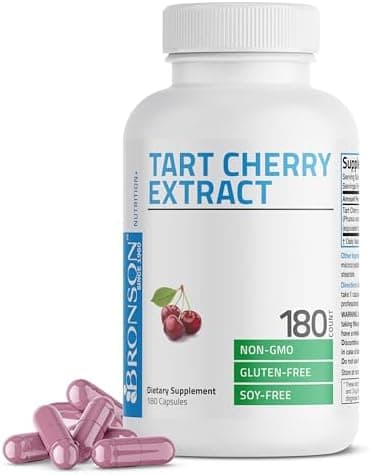 Bronson Tart Cherry Extract Vegetarian Capsules…