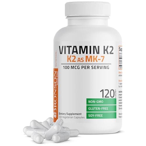 Bronson Vitamin K2 as MK-7 Menaquinone 100 mcg Non-GMO