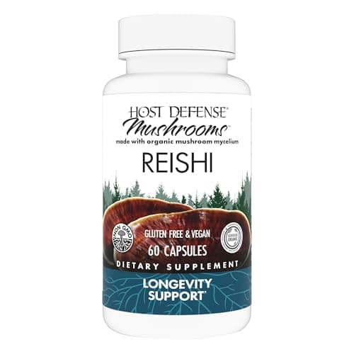Host Defense Reishi Capsules - Heart & Immune Health Support…