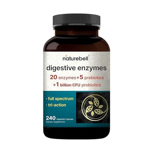 NatureBell Digestive Enzymes - 240 Capsules - Gut & Digestive…