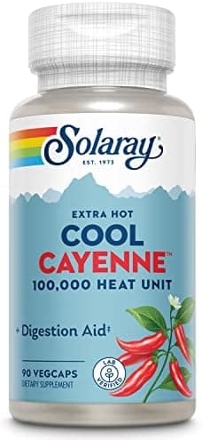 Solaray Extra Hot Cool Cayenne 100,000 Heat Units, 100 VegCaps