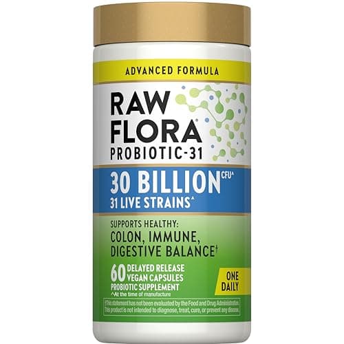 Raw Flora Probiotic for Women and Men | 30 Billion CFU | 60…