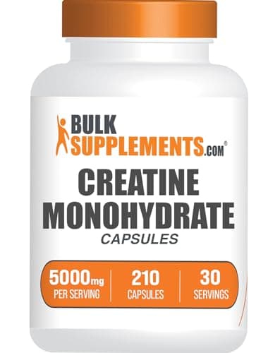BulkSupplements.com Creatine Monohydrate Capsules - Micronized…