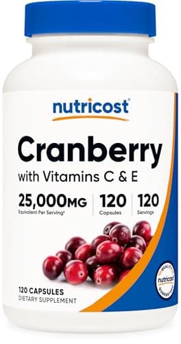 Nutricost Cranberry Extract 120 Capsules