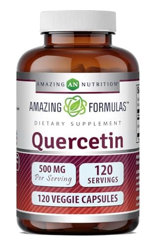 Amazing Formulas Quercetin 500mg 120 Veggie Capsules…