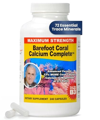 240 Count - Coral Calcium 1500mg Capsules - Bone Health - 72…