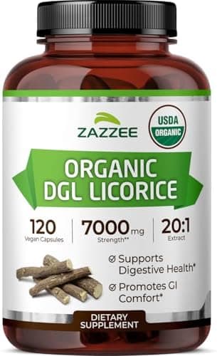 Zazzee USDA Organic DGL Licorice 20:1 Extract