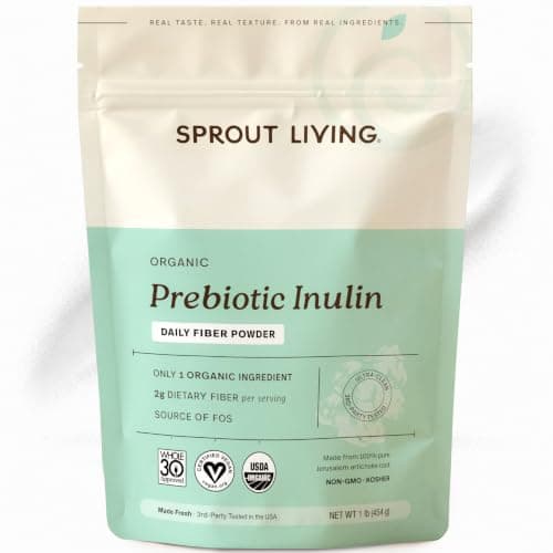 Sprout Living Organic Inulin with FOS Prebiotic Powder