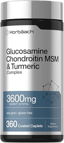 Horbäach Glucosamine Chondroitin MSM | 360 Caplets | Advanced…