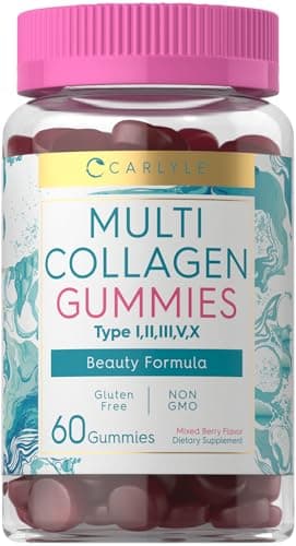 Carlyle Collagen Peptides Gummies | 60 Count | Multi Collagen…