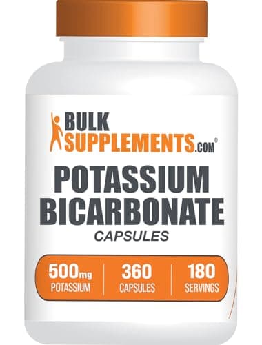 BulkSupplements.com Potassium Bicarbonate Capsules - Potassium…
