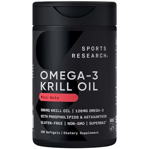 Sports Research® Antarctic Omega-3 Krill Oil 500mg