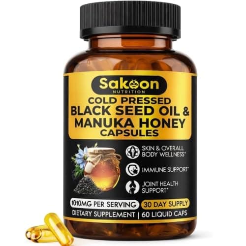 Black Seed Oil Capsules - With New Zealand Manuka Honey