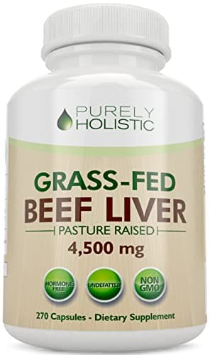 Grass Fed Beef Liver Capsules | 750mg Per Capsule | Energy…