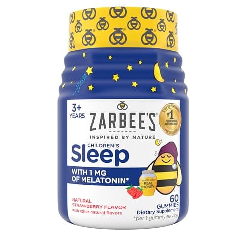 Zarbee’s Kids Sleep, Melatonin 1 Mg Gummies, Natural…