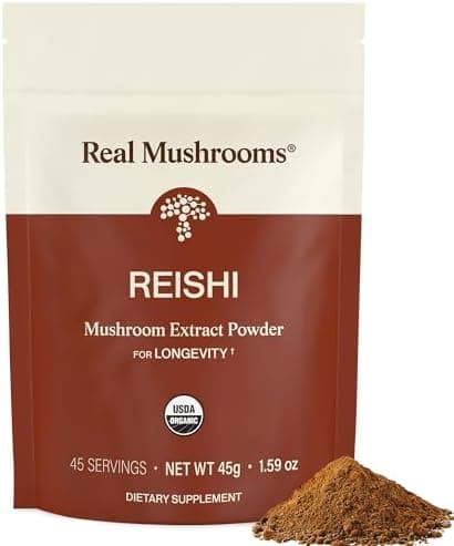 Real Mushrooms Reishi Mushroom Powder - Handpicked Organic…