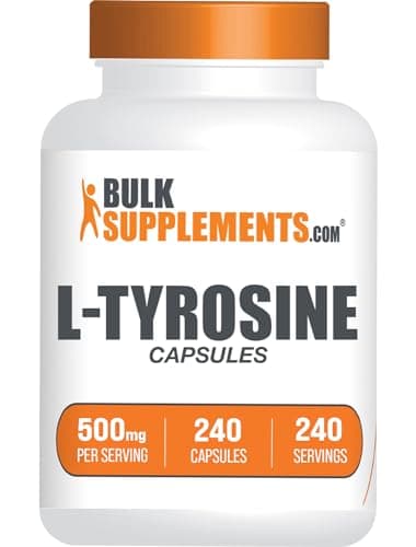 BulkSupplements.com L-Tyrosine 500mg Capsules - Tyrosine…