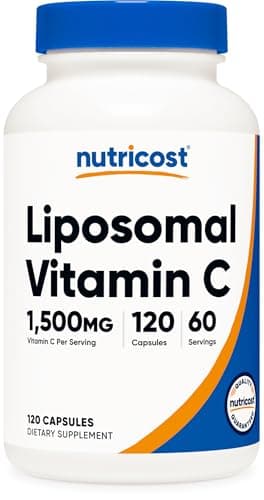 Nutricost Liposomal Vitamin C (1500mg) 120 Vegan Capsules…