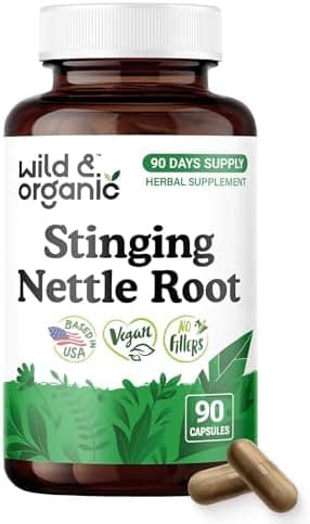 Wild & Organic Stinging Nettle Root Capsules - Urinary Support…