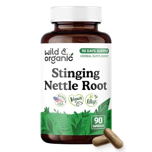 Wild & Organic Stinging Nettle Root Capsules - Urinary Support…